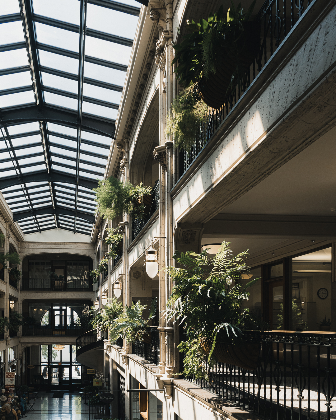 beautiful architecture in grove arcade lobby