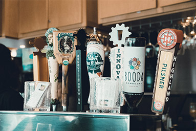 beer taps at carmels kitchen and bar